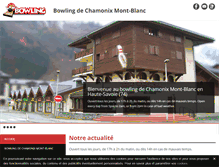 Tablet Screenshot of bowling-chamonix.com